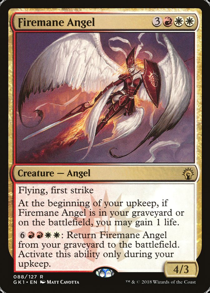 Firemane Angel [Guilds of Ravnica Guild Kit] | Chromatic Games