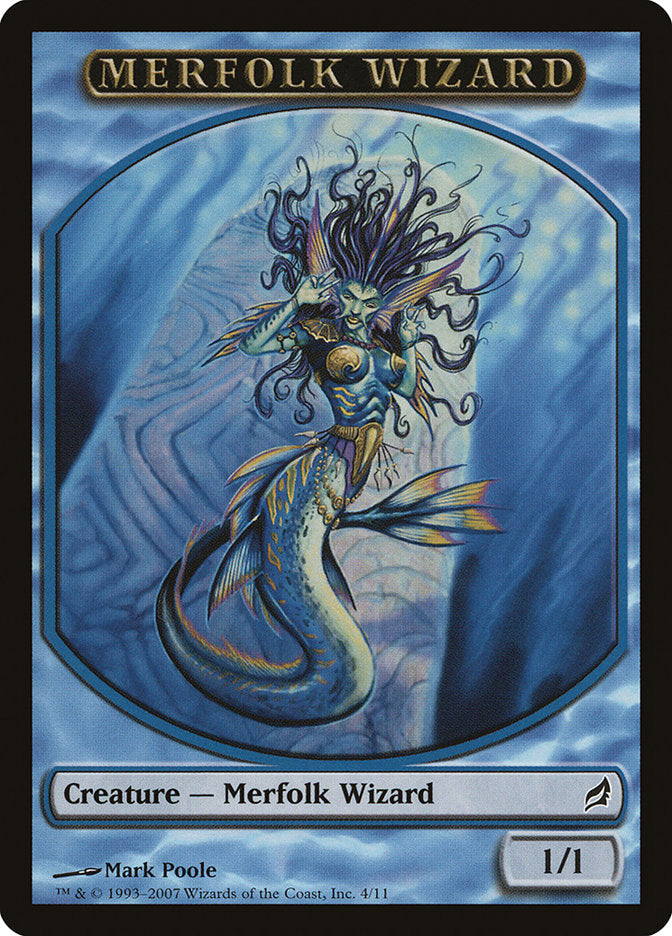 Merfolk Wizard Token [Lorwyn Tokens] | Chromatic Games