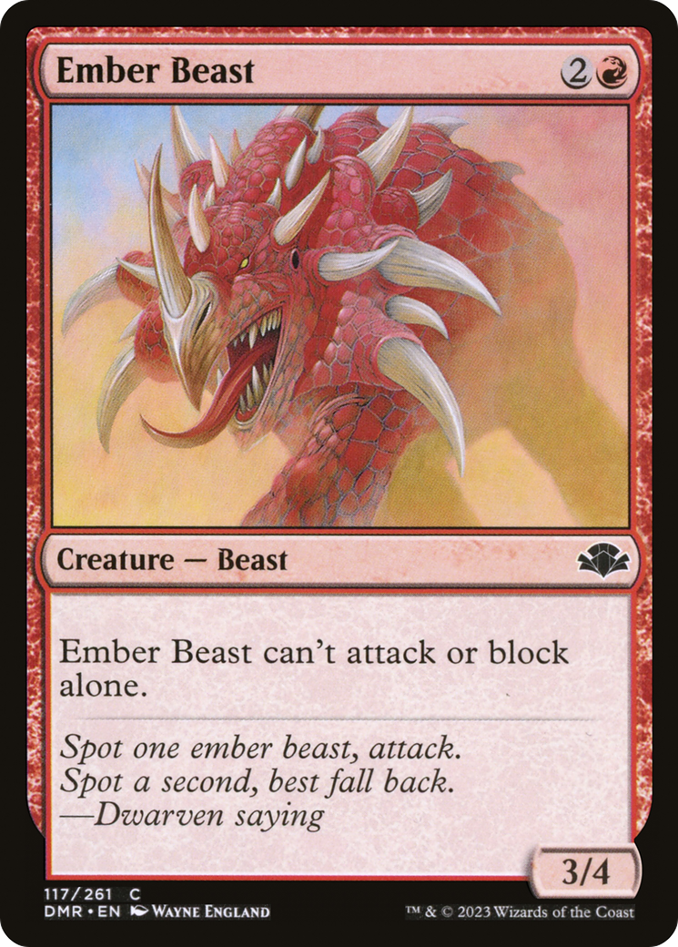 Ember Beast [Dominaria Remastered] | Chromatic Games