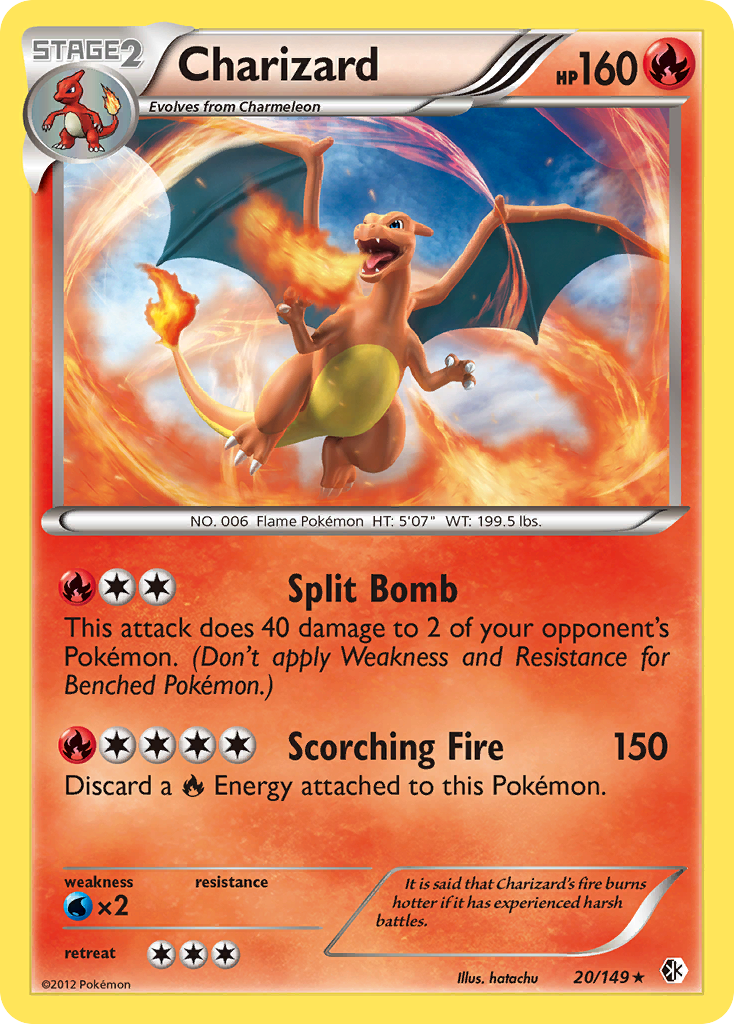 Charizard (20/149) [Black & White: Boundaries Crossed] | Chromatic Games