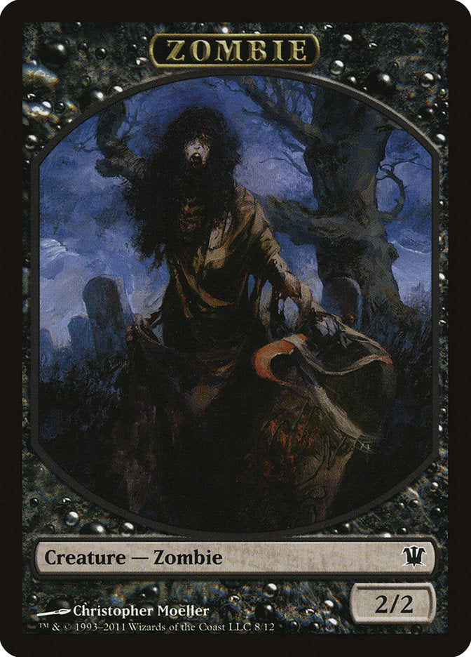 Zombie Token (8/12) [Innistrad Tokens] | Chromatic Games