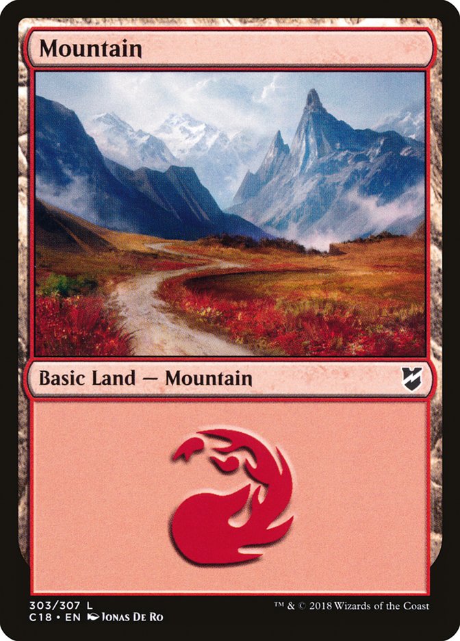 Mountain (303) [Commander 2018] | Chromatic Games