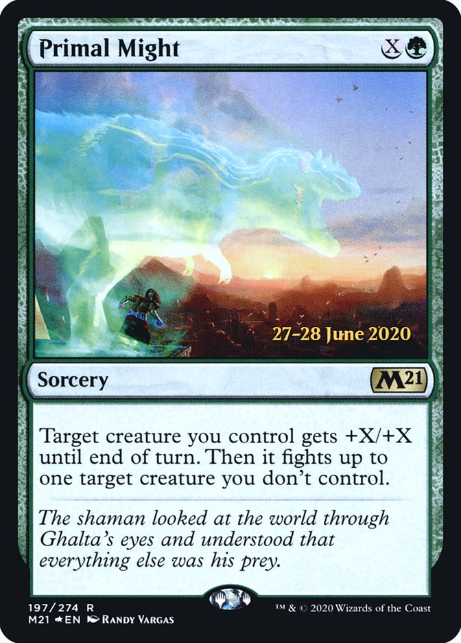 Primal Might [Core Set 2021 Prerelease Promos] | Chromatic Games