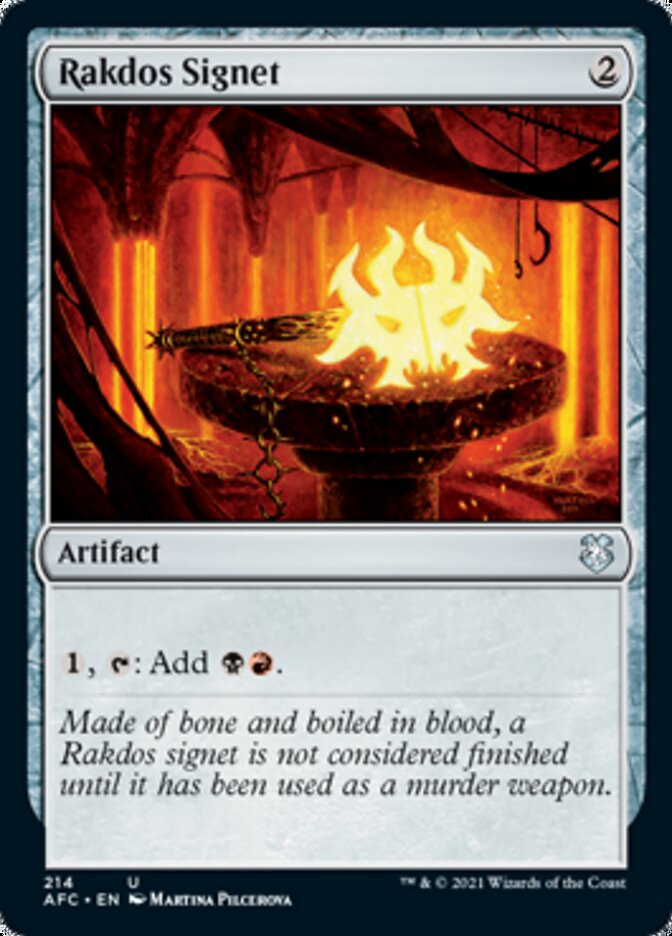 Rakdos Signet [Dungeons & Dragons: Adventures in the Forgotten Realms Commander] | Chromatic Games