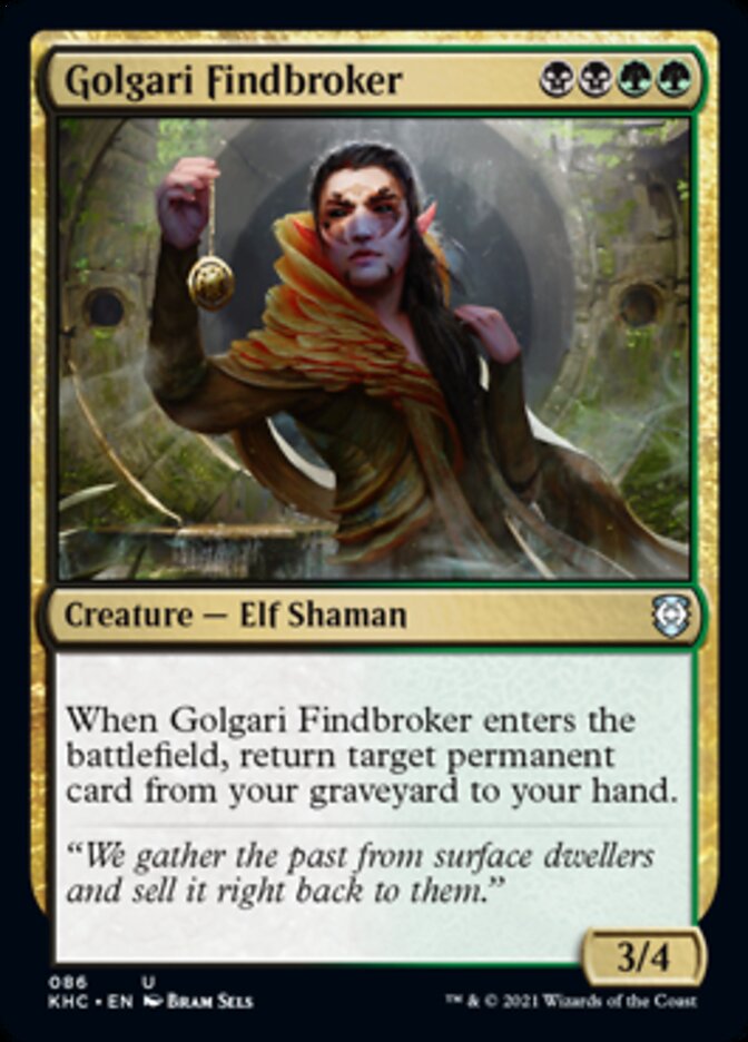 Golgari Findbroker [Kaldheim Commander] | Chromatic Games