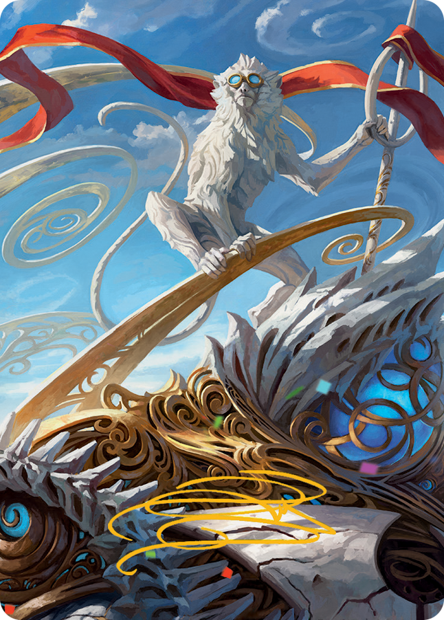 Ragavan, Nimble Pilferer Art Card (Gold-Stamped Signature) [March of the Machine Art Series] | Chromatic Games