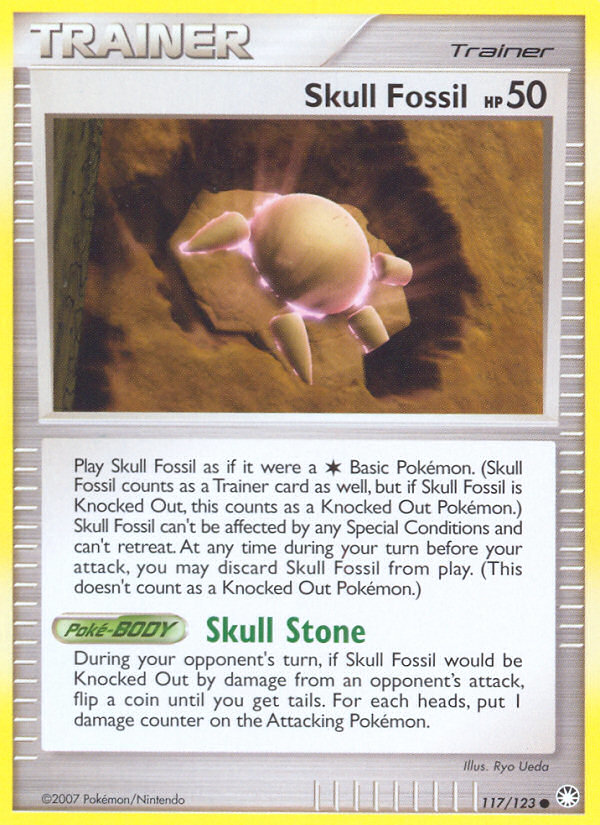 Skull Fossil (117/123) [Diamond & Pearl: Mysterious Treasures] | Chromatic Games