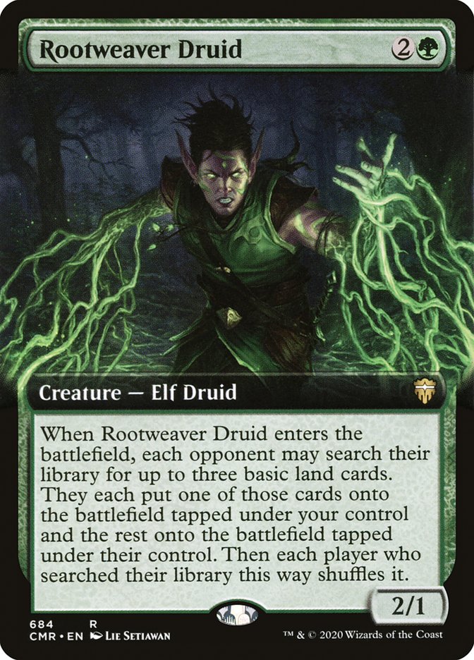 Rootweaver Druid (Extended Art) [Commander Legends] | Chromatic Games