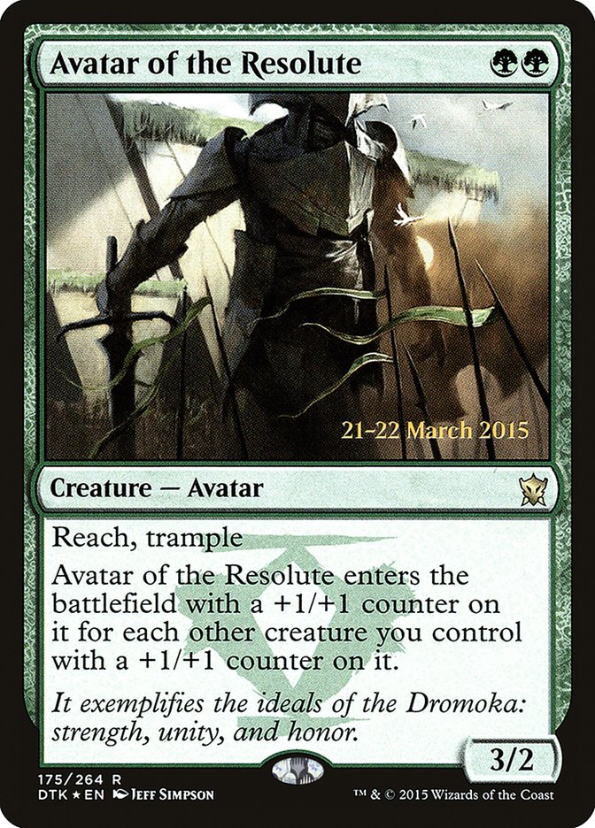 Avatar of the Resolute [Dragons of Tarkir Prerelease Promos] | Chromatic Games