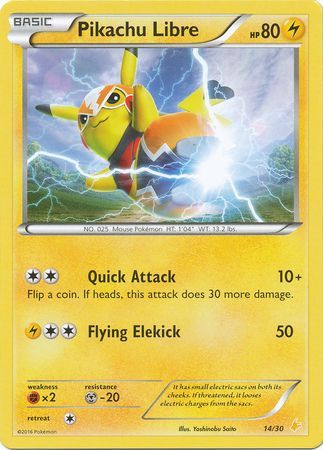 Pikachu Libre (14/30) [XY: Trainer Kit 3 - Pikachu Libre] | Chromatic Games