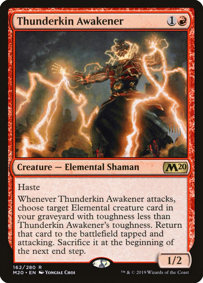 Thunderkin Awakener (Promo Pack) [Core Set 2020 Promos] | Chromatic Games