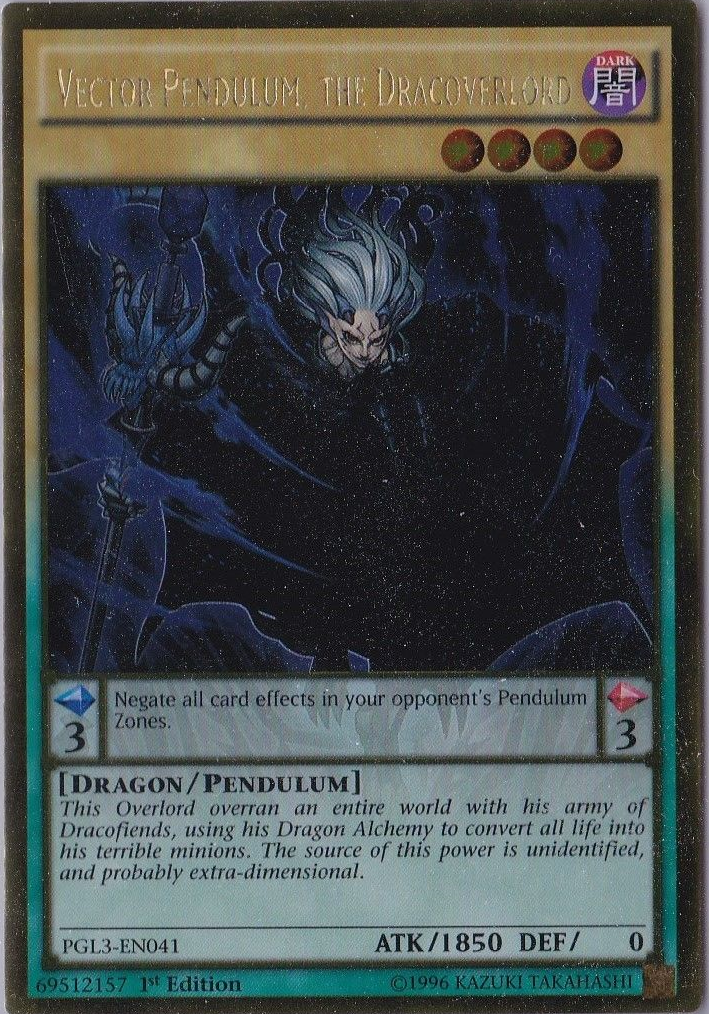 Vector Pendulum, the Dracoverlord [PGL3-EN041] Gold Rare | Chromatic Games