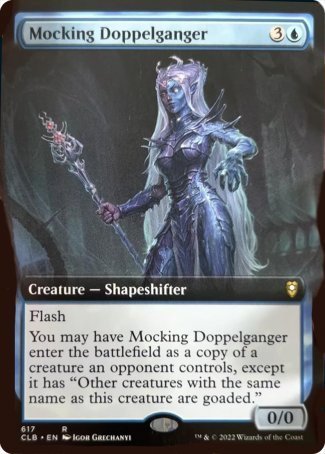 Mocking Doppelganger (Extended Art) [Commander Legends: Battle for Baldur's Gate] | Chromatic Games