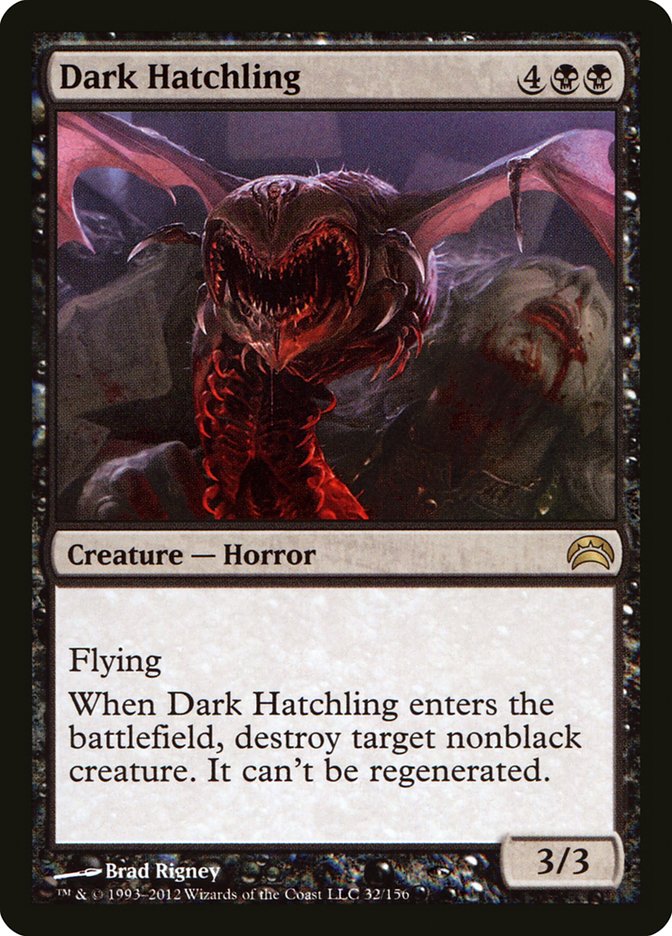 Dark Hatchling [Planechase 2012] | Chromatic Games