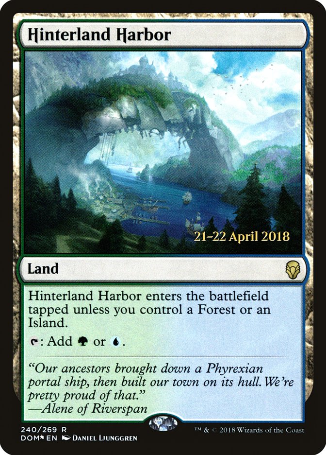 Hinterland Harbor [Dominaria Prerelease Promos] | Chromatic Games