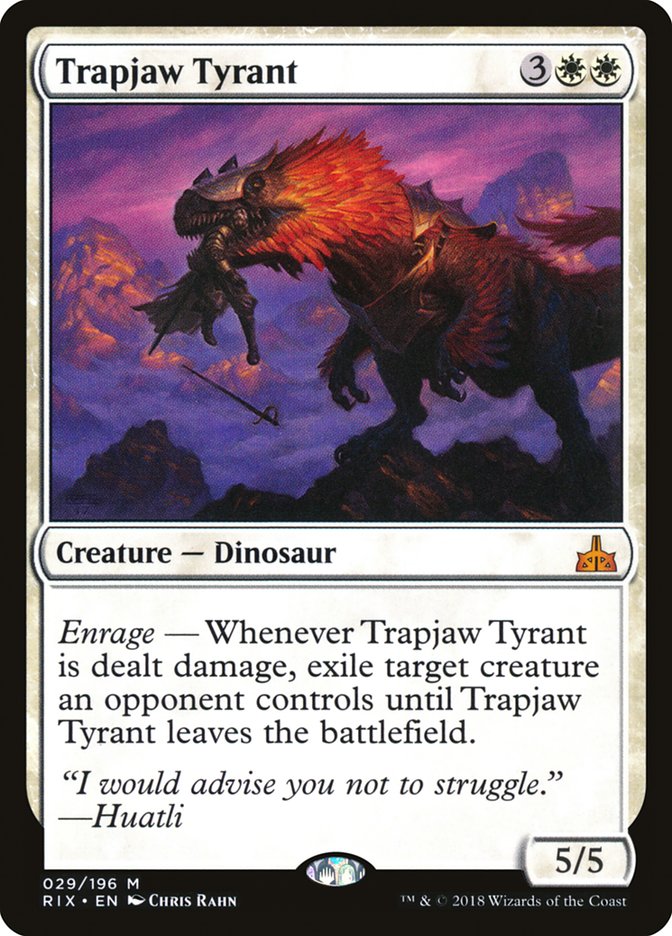 Trapjaw Tyrant [Rivals of Ixalan] | Chromatic Games