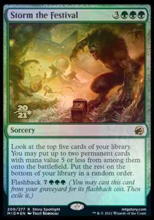 Storm the Festival [Innistrad: Midnight Hunt Prerelease Promos] | Chromatic Games
