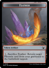 Feather // Servo Double-Sided Token [March of the Machine Commander Tokens] | Chromatic Games