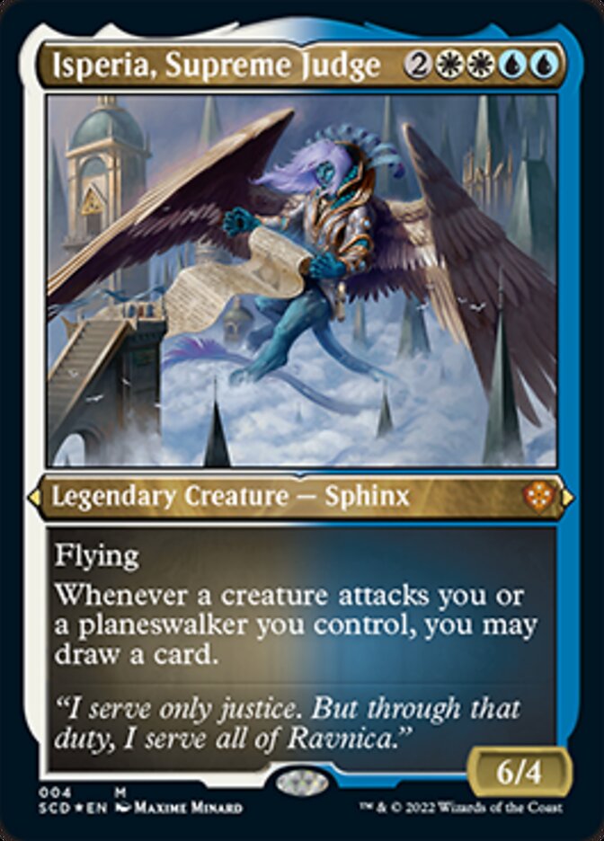 Isperia, Supreme Judge (Foil Etched) [Starter Commander Decks] | Chromatic Games