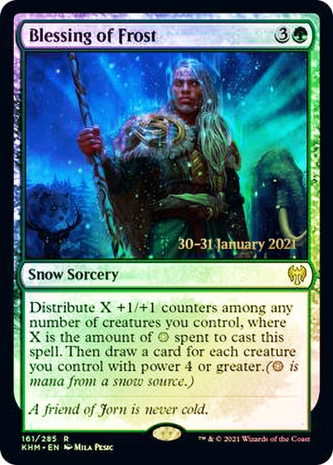 Blessing of Frost [Kaldheim Prerelease Promos] | Chromatic Games