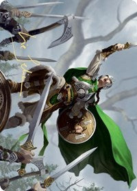 Maja, Bretagard Protector Art Card (Gold-Stamped Signature) [Kaldheim Art Series] | Chromatic Games