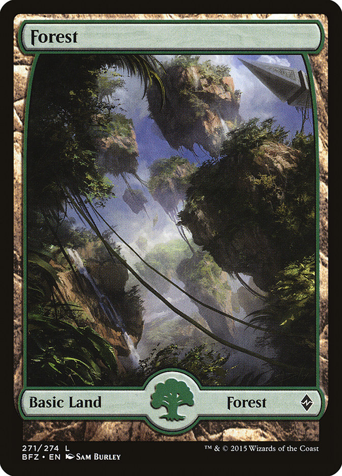 Forest (271) (Full Art) [Battle for Zendikar] | Chromatic Games