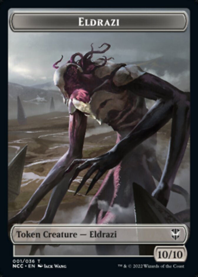 Eldrazi // Human Soldier Double-Sided Token [Streets of New Capenna Commander Tokens] | Chromatic Games