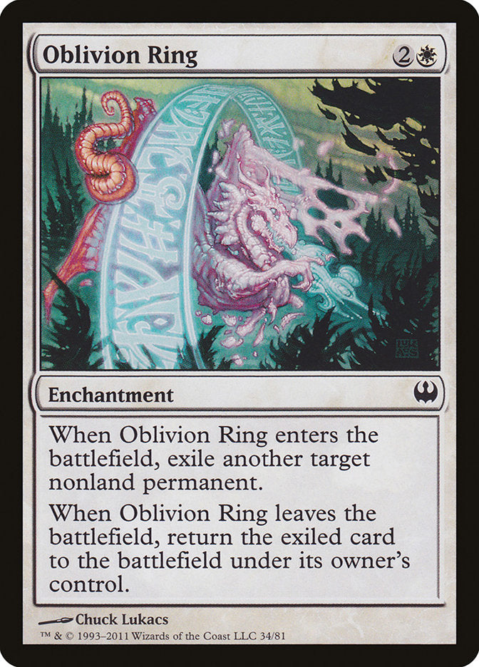 Oblivion Ring [Duel Decks: Knights vs. Dragons] | Chromatic Games