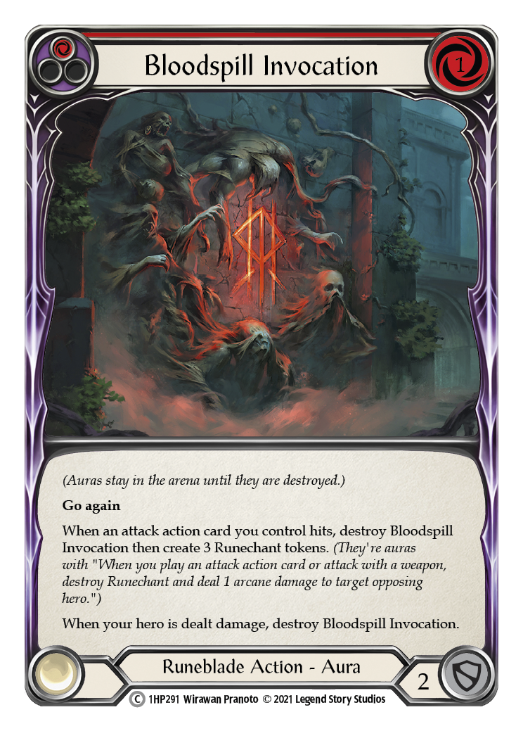 Bloodspill Invocation (Red) [1HP291] (History Pack 1) | Chromatic Games