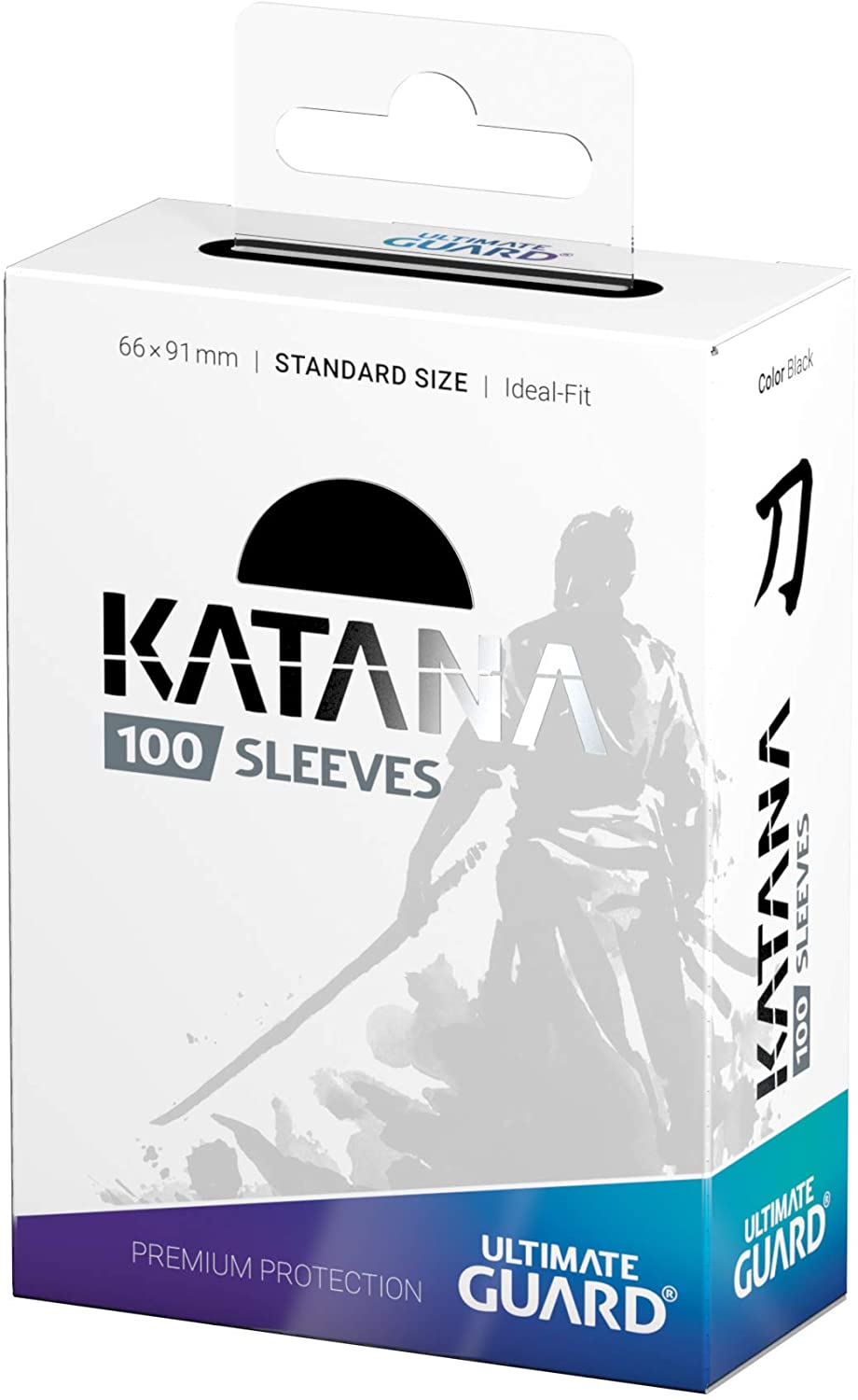 Ultimate Guard Katana Standard Size Sleeves 100pc (Black) | Chromatic Games
