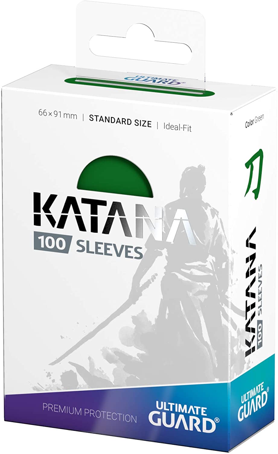 Ultimate Guard Katana Standard Size Sleeves (Green) | Chromatic Games