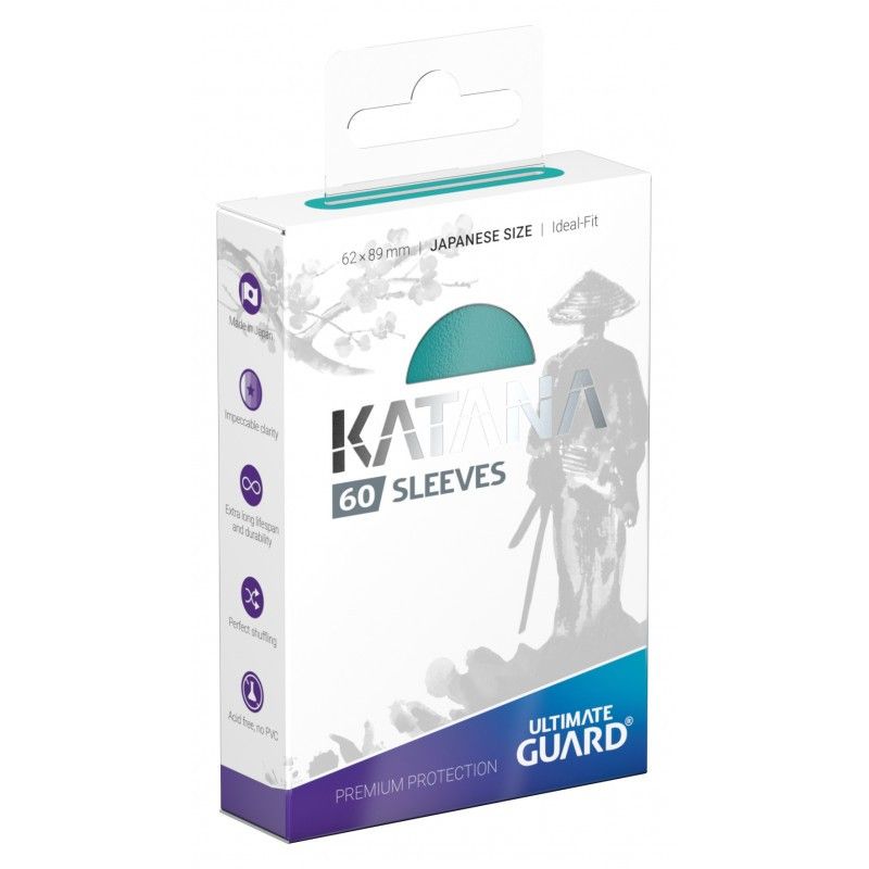 Ultimate Guard Katana Japanese Size Sleeves 60pc (Turquoise) | Chromatic Games