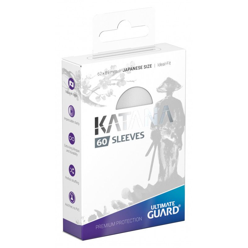 Katana Ultimate Guard Japanese Sized Sleeves (White) | Chromatic Games