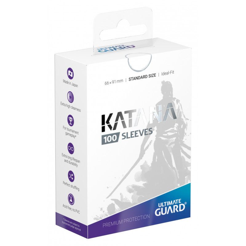 Katana Standard Sized Sleeves (White) | Chromatic Games