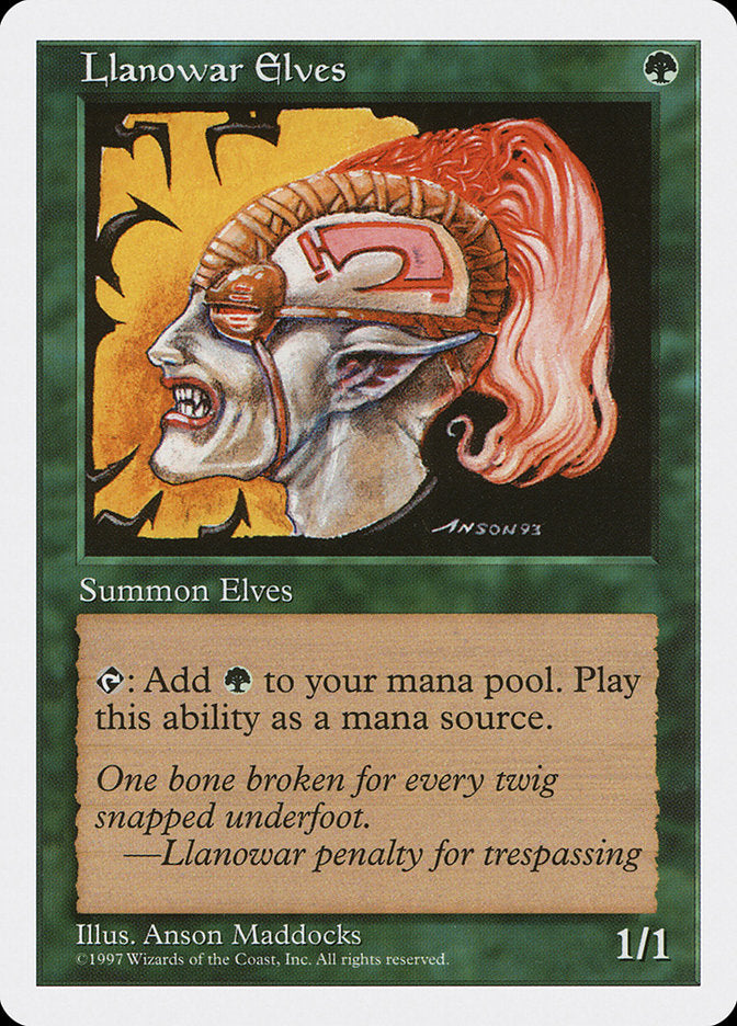 Llanowar Elves [Fifth Edition] | Chromatic Games