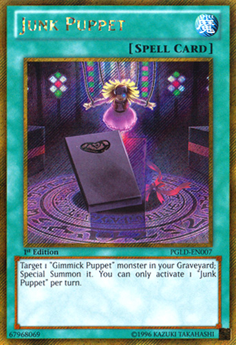 Junk Puppet [PGLD-EN007] Gold Secret Rare | Chromatic Games