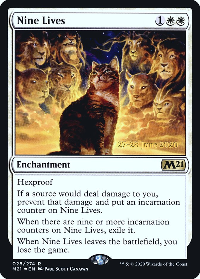 Nine Lives [Core Set 2021 Prerelease Promos] | Chromatic Games