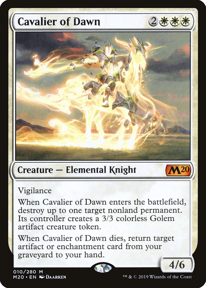 Cavalier of Dawn [Core Set 2020] | Chromatic Games