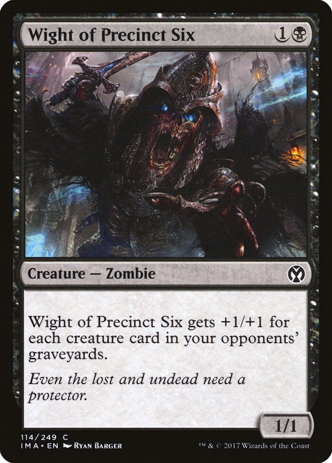 Wight of Precinct Six [Iconic Masters] | Chromatic Games