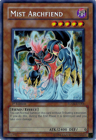 Mist Archfiend [FOTB-EN064] Secret Rare | Chromatic Games