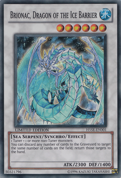 Brionac, Dragon of the Ice Barrier [H5SE-EN001] Super Rare | Chromatic Games