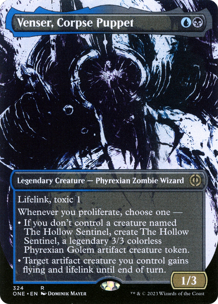 Venser, Corpse Puppet (Borderless Ichor) [Phyrexia: All Will Be One] | Chromatic Games