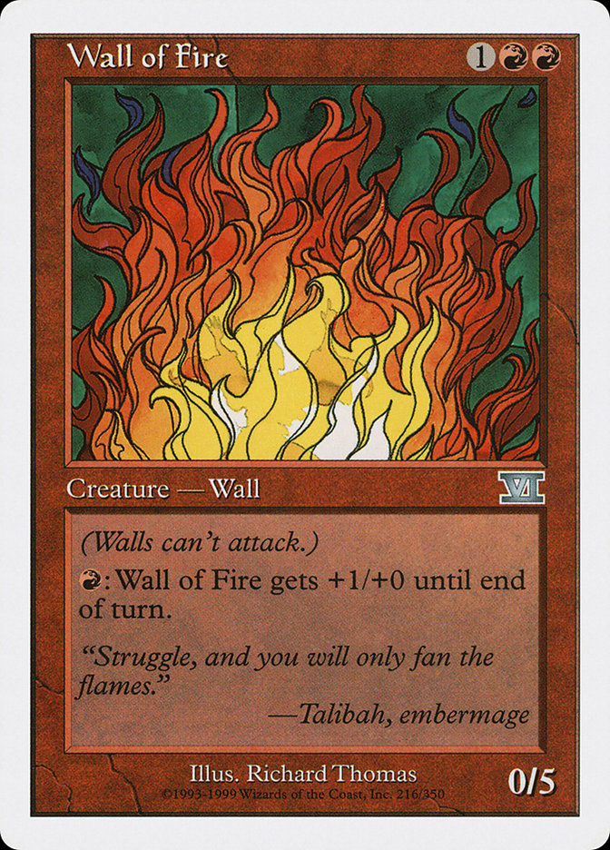 Wall of Fire [Classic Sixth Edition] | Chromatic Games