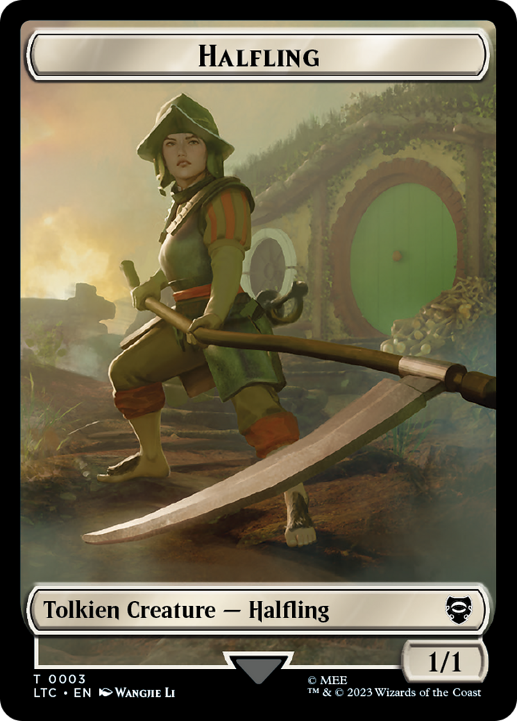 Halfling // Treasure Token [The Lord of the Rings: Tales of Middle-Earth Commander Tokens] | Chromatic Games