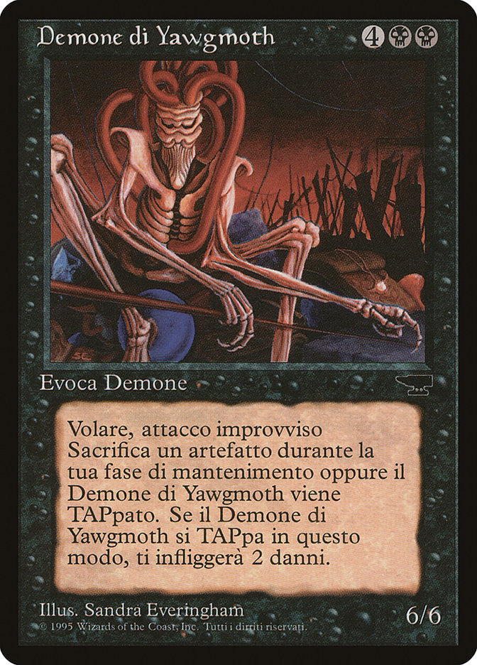 Yawgmoth Demon (Italian) [Rinascimento] | Chromatic Games