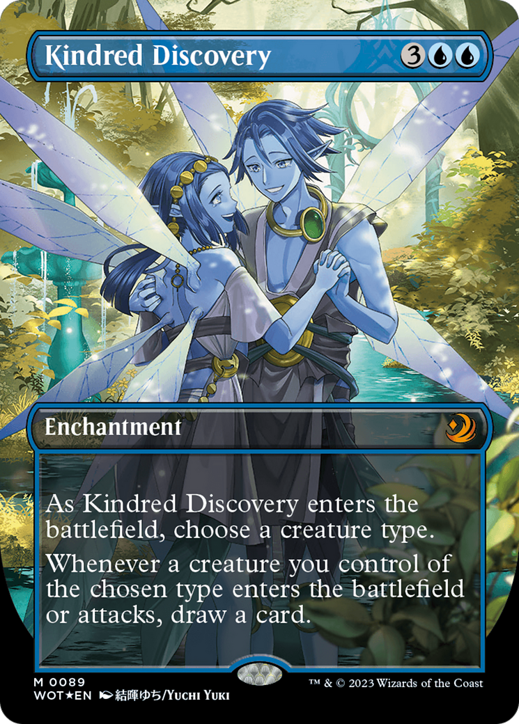 Kindred Discovery (Anime Borderless) (Confetti Foil) [Wilds of Eldraine: Enchanting Tales] | Chromatic Games