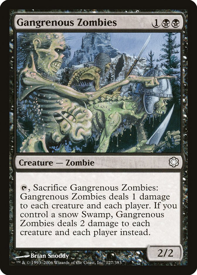 Gangrenous Zombies [Coldsnap Theme Decks] | Chromatic Games