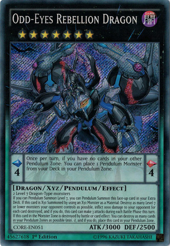 Odd-Eyes Rebellion Dragon [CORE-EN051] Secret Rare | Chromatic Games