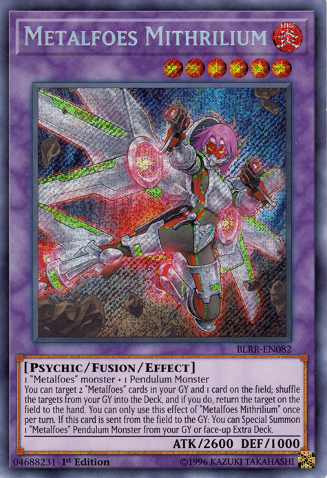 Metalfoes Mithrilium [BLRR-EN082] Secret Rare | Chromatic Games