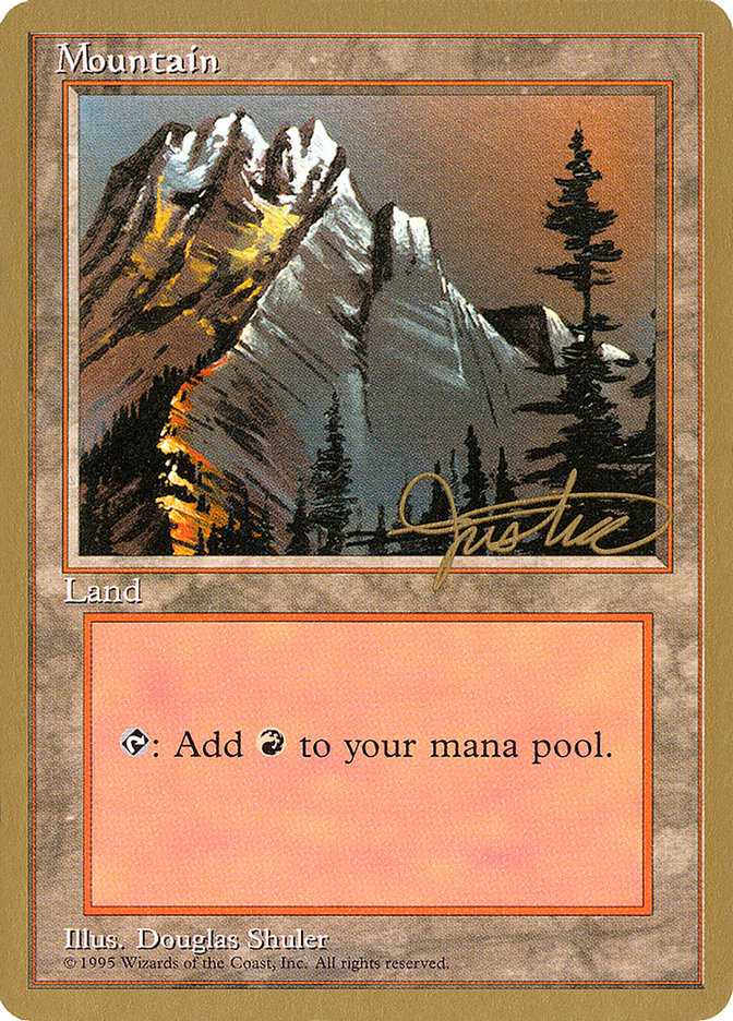 Mountain (mj373) (Mark Justice) [Pro Tour Collector Set] | Chromatic Games